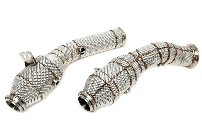 TA Technix Downpipe mit Hitzeschild und Katalysator für Mercedes Benz C-Klasse, E-Klasse