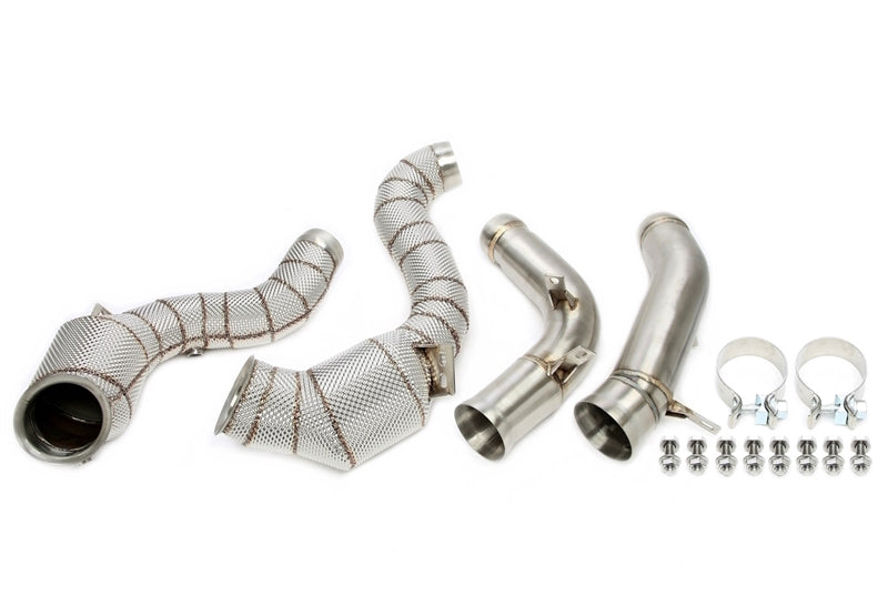 TA Technix Downpipe mit Hitzeschild und Katalysator für Mercedes Benz E-Klasse