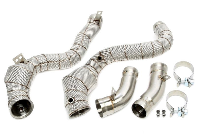 TA Technix Downpipe mit Hitzeschild und Katalysator für Mercedes Benz GLC-Klasse, GLC-Coupe