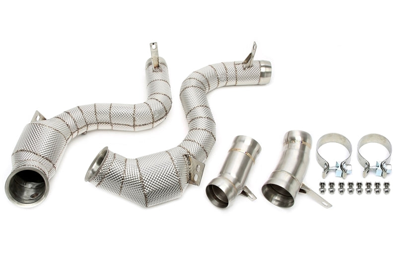 TA Technix Downpipe mit Hitzeschild und Katalysator für Mercedes Benz S-Klasse