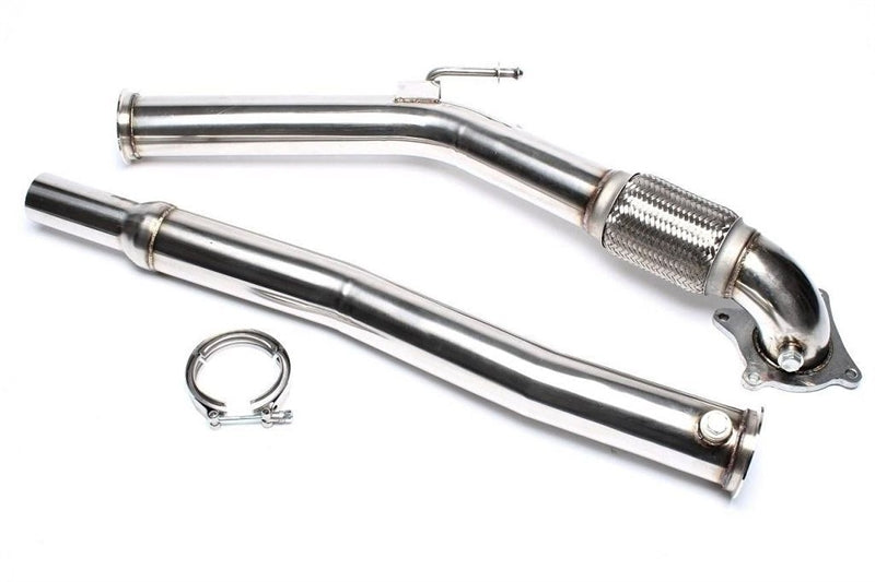TA Technix Edelstahl-Downpipe für VAG Motoren für Audi / Seat / Skoda / VW A3, TT, Altea, Leon, Toledo, Octavia, Superb, Yeti, Eos, Golf V+VI, Jetta, Passat, Scirocco, Tiguan