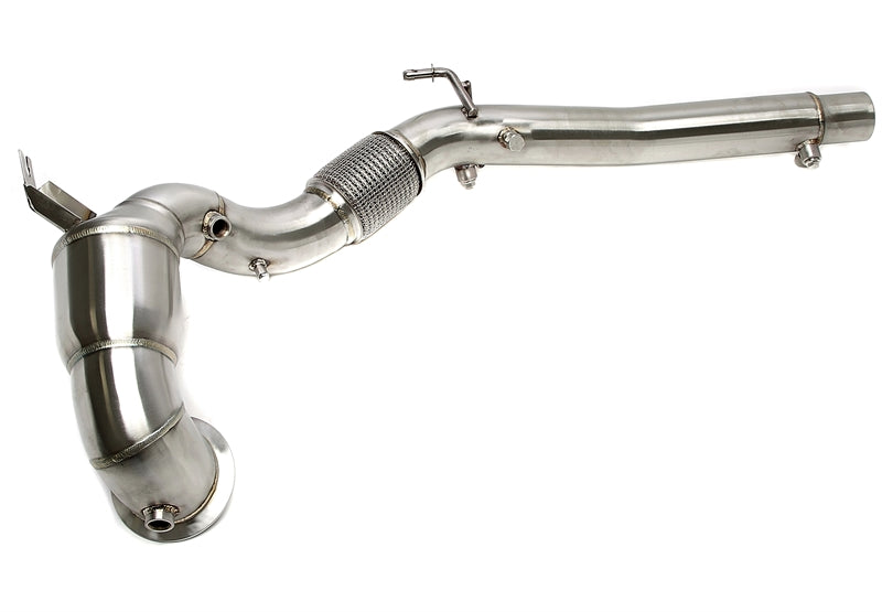 TA Technix Edelstahl Downpipe mit Flexrohr + Katalysator für Audi / Cupra / Skoda / VW A3, Q2, Q3, Ateca, Leon, Formentor, Octavia, Karoq, Kodiaq, Superb, Arteon, Golf, Passat, T-Roc, Tiguan