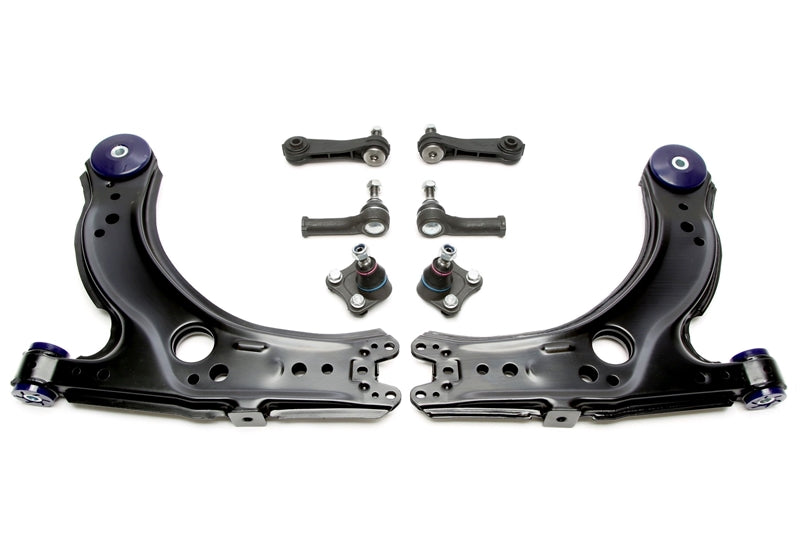 TA Technix Querlenker Satz Vorderachse mit PU Buchsen für Audi / Seat / Skoda / VW A3 / Leon, Toledo / Octavia / Bora, Golf, New Beetle