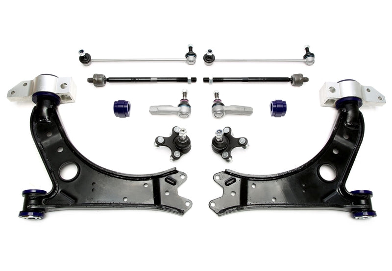 TA Technix Querlenker Satz Vorderachse mit PU Buchsen für Audi / Seat / Skoda / VW A3, Altea, Octavia, Caddy, Eos, Golf, Golf Plus, Jetta,