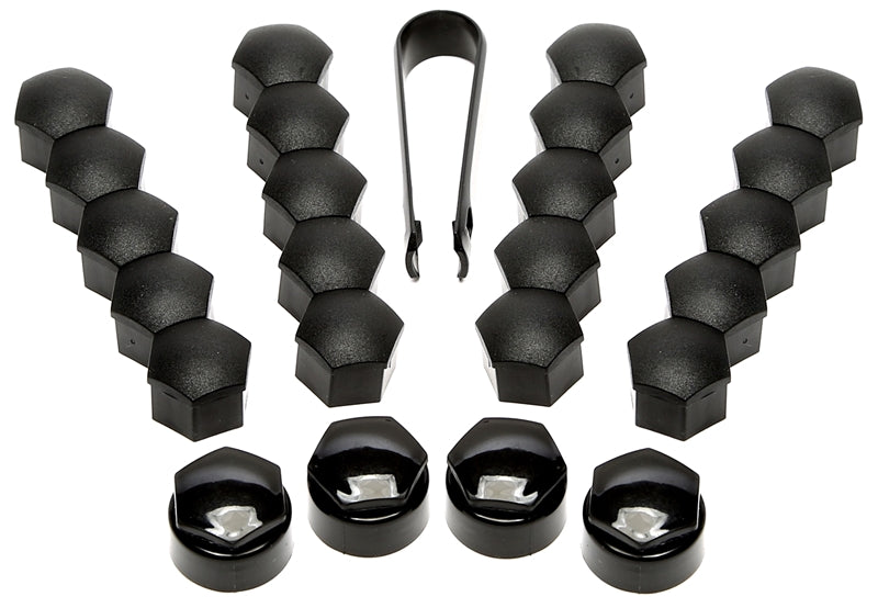 TA Technix Radbolzenkappen Set schwarz matt