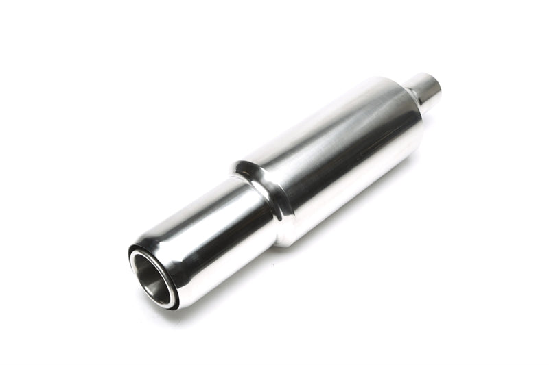 TA Technix Edelstahl Sportendschalldämpfer universal 115 / 80mm rund / gebördelt / scharf