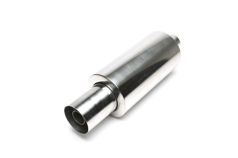 TA Technix Edelstahl Sportendschalldämpfer universal 110 / 45mm rund / scharf / Silencer im Endrohr