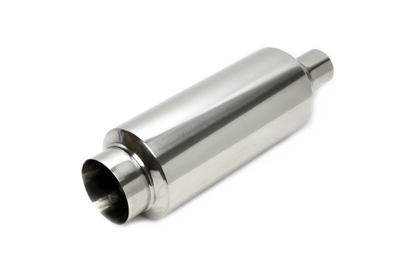 TA Technix Edelstahl Sportendschalldämpfer universal 100 / 45mm rund / scharf / Absorber im Endrohr