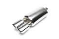TA Technix Edelstahl Sportendschalldämpfer universal  2 x  86 x 70mm viereckig / angeschrägt / nach innen gezogen