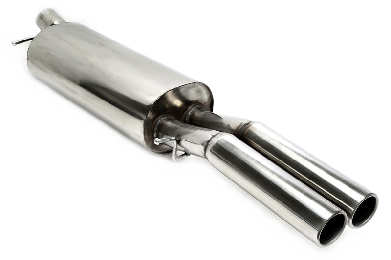 TA Technix Endschalldämpfer 2x76mm rund/gebördelt Edelstahl für Audi A4 Limousine, A4 Avant
