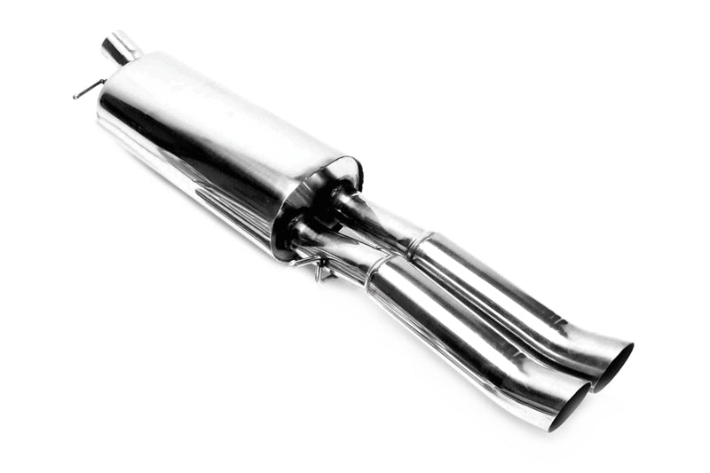 TA Technix Endschalldämpfer 2x76mm DTM rund Edelstahl für Audi A4 Limousine, A4 Avant