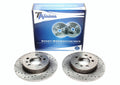 TA Technix Sport Bremsscheiben Satz Hinterachse gelocht + geschlitzt für Renault Laguna I / Laguna I Grandtour / Safrane I+ II