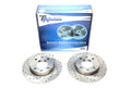TA Technix Sport Bremsscheiben Satz Hinterachse gelocht + geschlitzt für Citroën / Peugeot Berlingo / C2 / C3 I / C3 Pluriel /  C4 I / Xsara Picasso / 307 / 307SW / 307CC / 1007 / Partner Combispace / Partner Kasten
