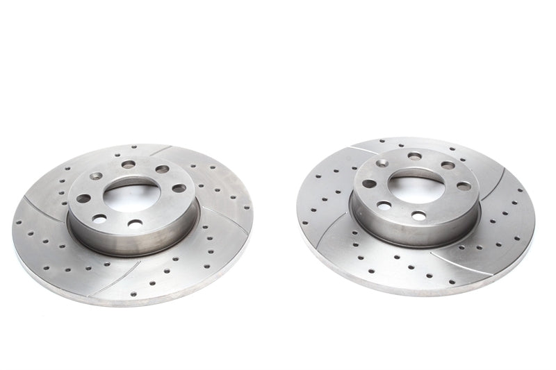 TA Technix Sport Bremsscheiben Satz Vorderachse gelocht + geschlitzt für Opel Astra
