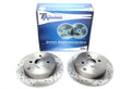 TA Technix Sport Bremsscheiben Satz Hinterachse gelocht + geschlitzt für Toyota Corolla / Corolla Stufenheck / Corolla Combi