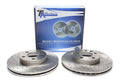 TA Technix Sport Bremsscheiben Satz Vorderachse gelocht + geschlitzt + innenbelüftet für Ford/Seat/VW Galaxy/Alhambra/Sharan/Transporter IV