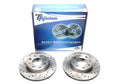 TA Technix Sport Bremsscheiben Satz Vorderachse gelocht + geschlitzt + innenbelüftet für Honda / Rover Civic III Hatchback / Civic III Stufenheck / Civic IV Hatchback / Civic V Hatchback / Civic I Shuttle / CRX I / Insight / Integra / Rover 200