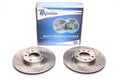 TA Technix Sport Bremsscheiben Satz Vorderachse gelocht + geschlitzt + innenbelüftet für Peugeot 407 / 407 SW / 508 / 508 SW / 607