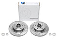 TA Technix Sport Bremsscheiben Satz Hinterachse, gelocht + geschlitzt für Renault Laguna II / Laguna II Grandtour/ Scénic II / Grand Scénic II