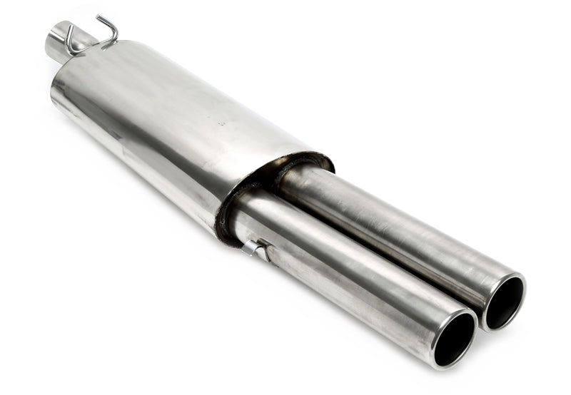 TA Technix Endschalldämpfer 2x76mm rund/gebördelt Edelstahl für VW Golf II