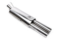 TA Technix Endschalldämpfer 2x76mm rund/gebördelt Edelstahl für VW Golf III, Golf III Cabriolet, Golf IV Cabriolet