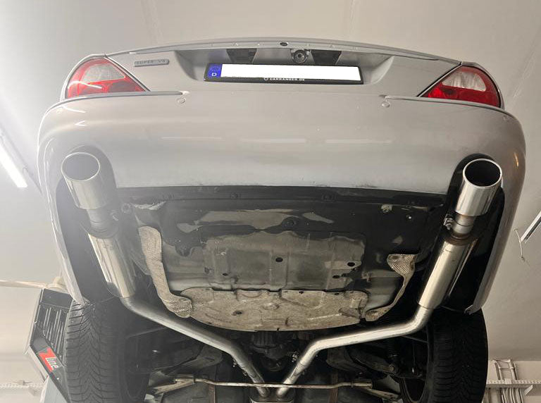 Fox passend fürJaguar XJ - X350 Endschalldämpfer rechts/links - 115x85 Typ 44 rechts/links