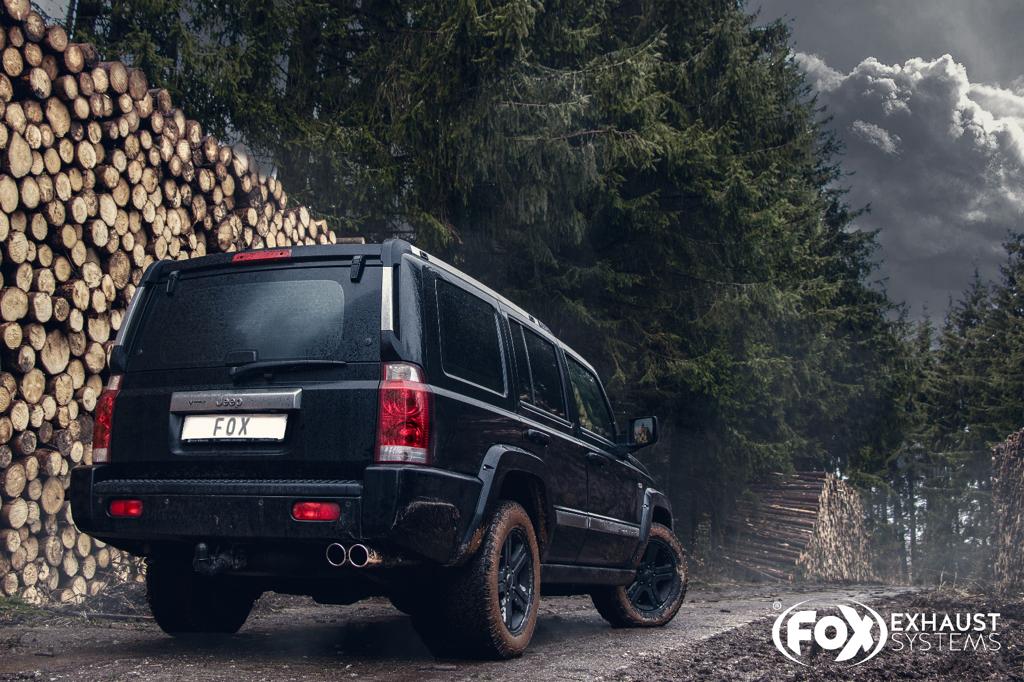 Fox passend fürJeep Commander Typ WH/ XK Endschalldämpfer - 2x90 Typ 16