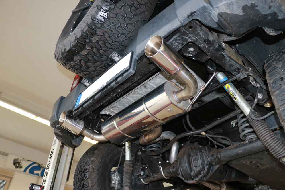 Fox passend fürJeep Wrangler III - JK Endschalldämpfer quer Ausgang rechts/links - 1x100 Typ 25 rechts/links