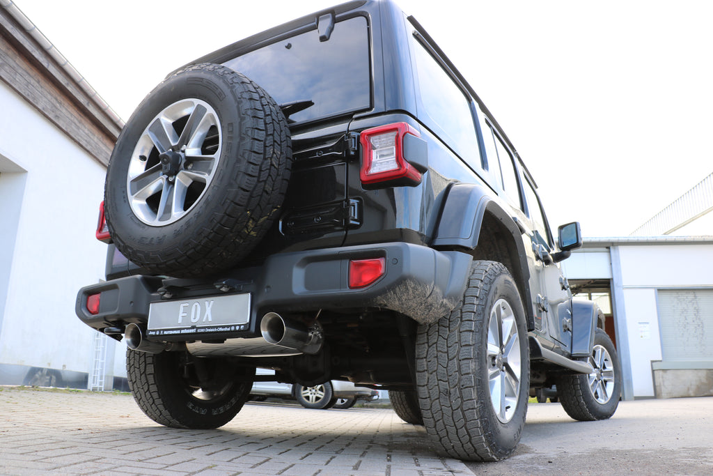 Fox passend fürJeep Wrangler IV - JL Endschalldämpfer quer Ausgang rechts/links - 1x100 Typ 25 rechts/links