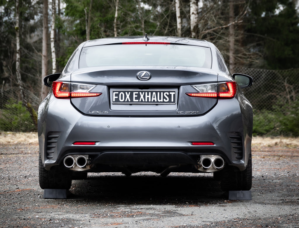 Fox passend fürLexus RC200T Endschalldämpfer rechts/links - 2x90 Typ 25 rechts/links