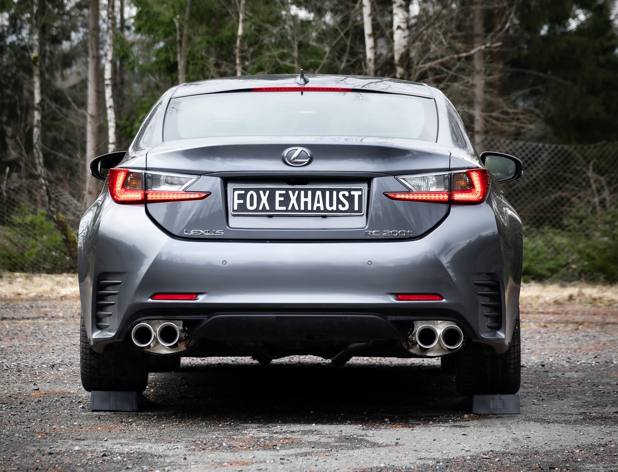Fox passend fürLexus RC200T Endschalldämpfer rechts/links - 2x90 Typ 25 rechts/links