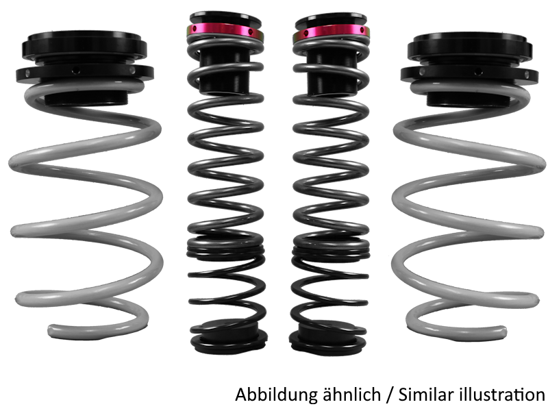 LOWTEC GewindeFedern Kit VA+HA für SEAT Leon ST incl. FR, SC 5F 1,6-2,0 (Verbundlenker-HA | Torsion Beam RA) (11.12-) – Tieferlegung VA 20-45 / HA 20-50 mm – Art.-Nr. 51679G