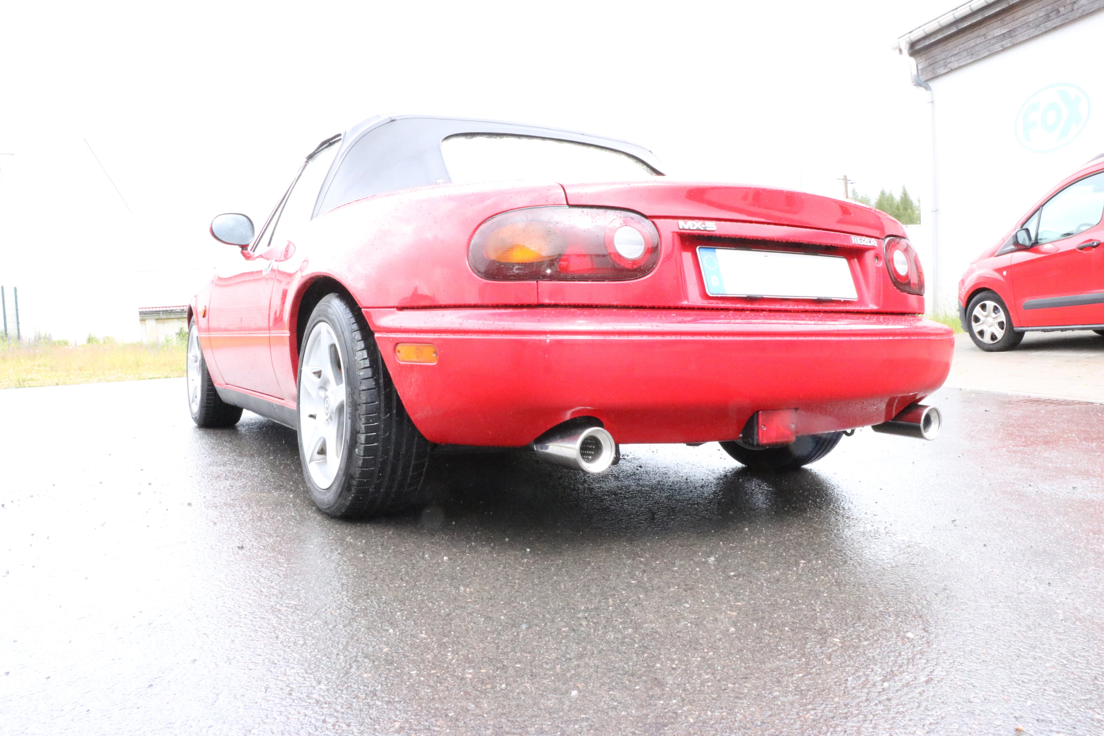 Fox passend fürMazda MX5 Typ NA Endschalldämpfer Ausgang rechts/links - 1x90 Typ 13 rechts/links