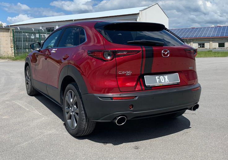 Fox passend fürMazda CX30 X180 AT AWD Endschalldämpfer quer rechts/links - 129x106 Typ 32 rechts/links