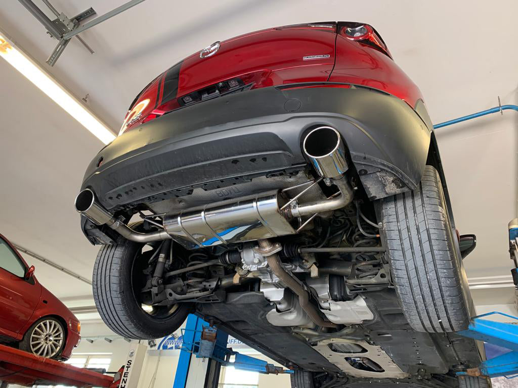 Fox passend fürMazda CX30 X180 AT AWD Endschalldämpfer quer rechts/links - 129x106 Typ 32 rechts/links