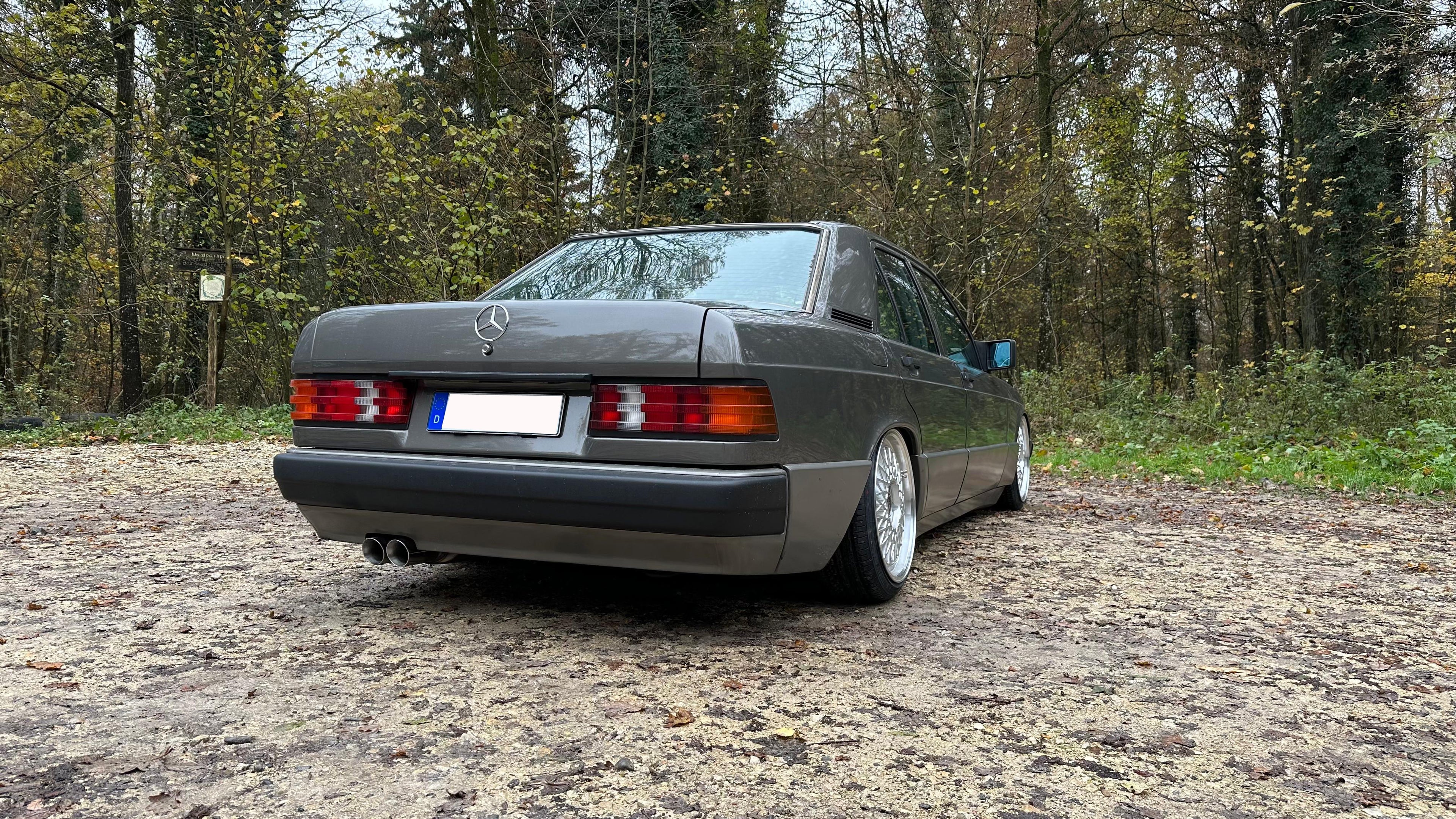 Fox passend fürMercedes 190 W201 Endschalldämpfer und Vorschalldämpfer - 2x76 Typ 25