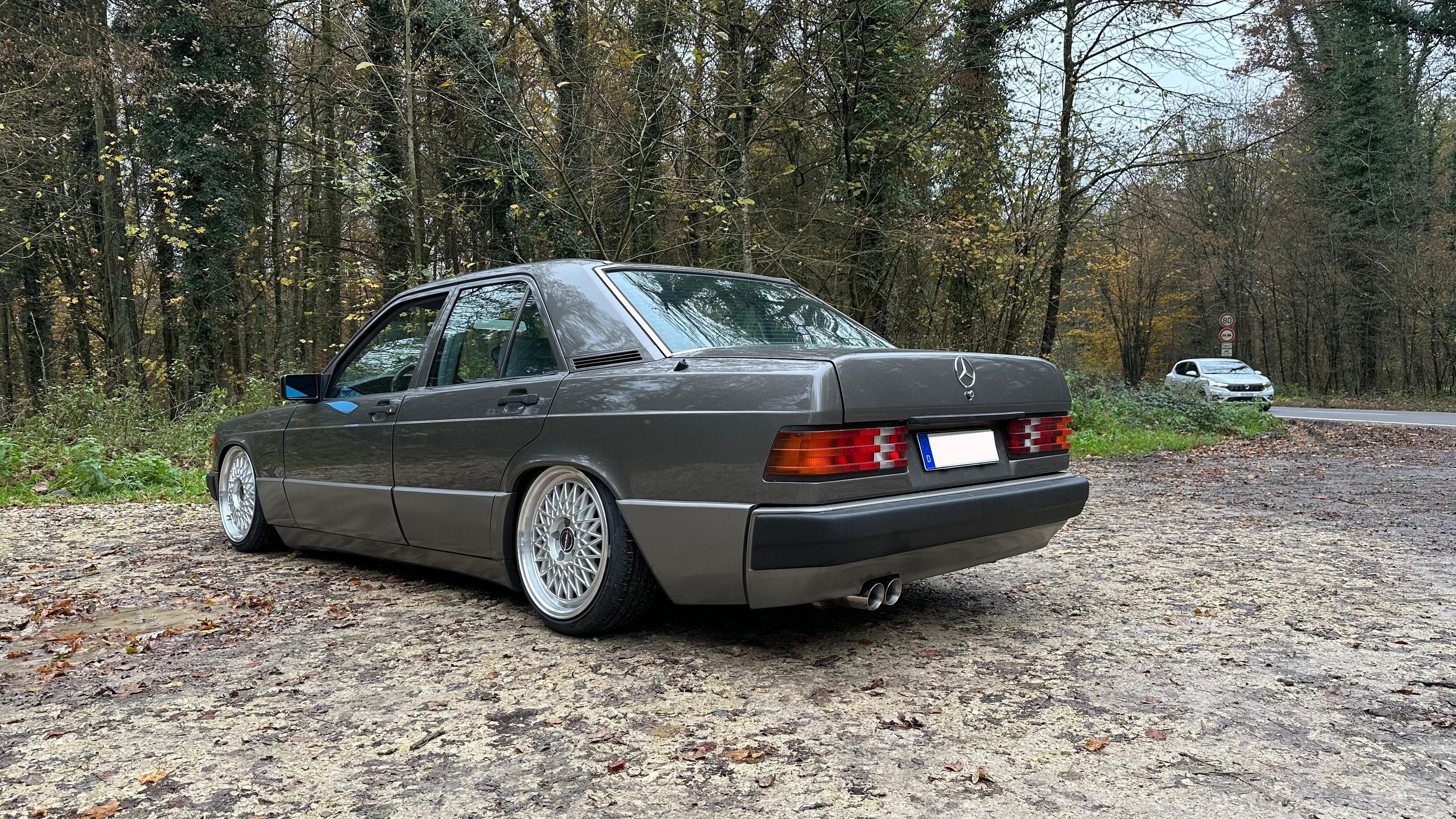 Fox passend fürMercedes 190 W201 Endschalldämpfer und Vorschalldämpfer - 2x76 Typ 25