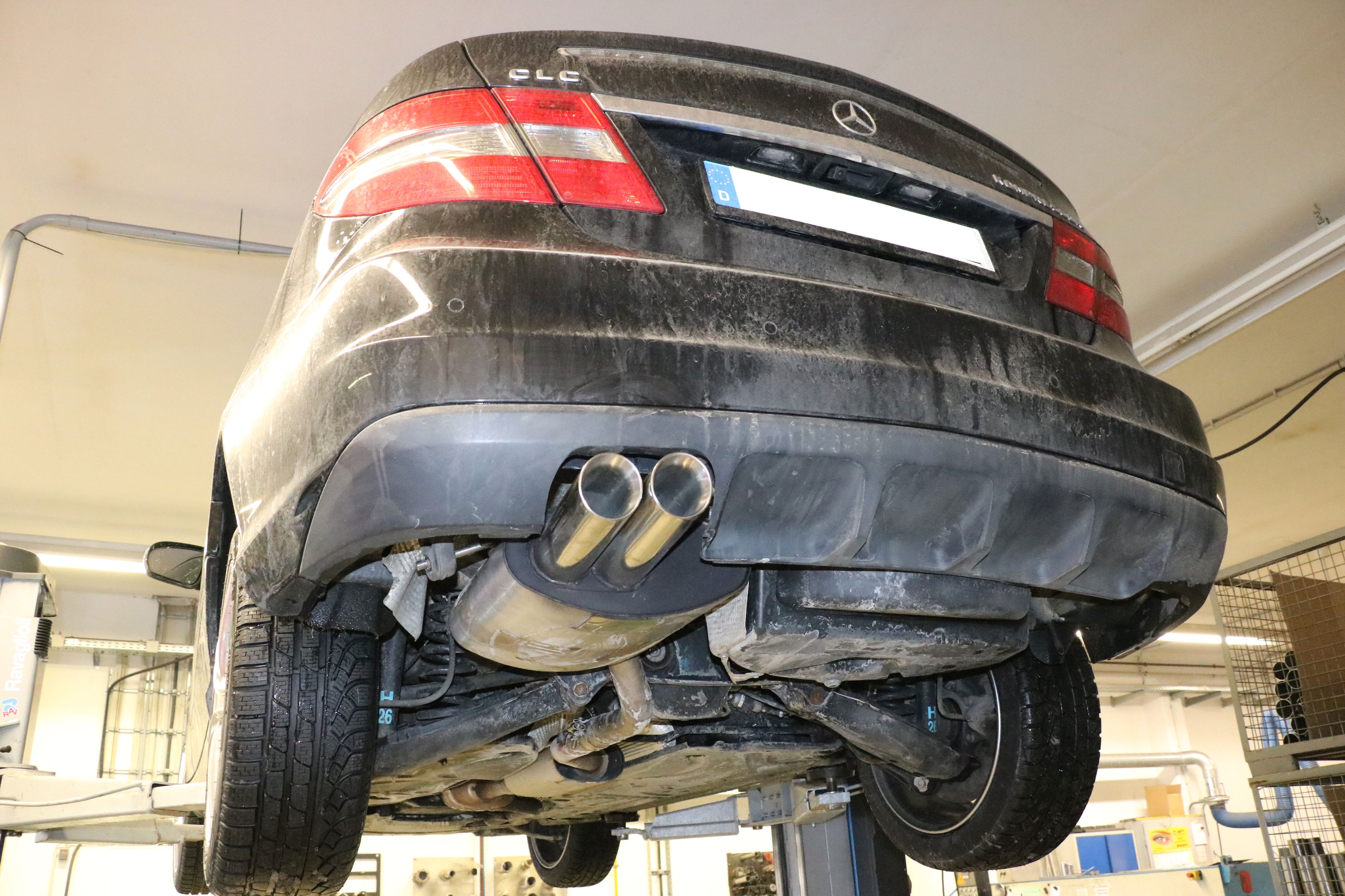 Fox passend fürMercedes C-Klasse Sportcoupe CLC 203 Endschalldämpfer - 2x76 Typ 25