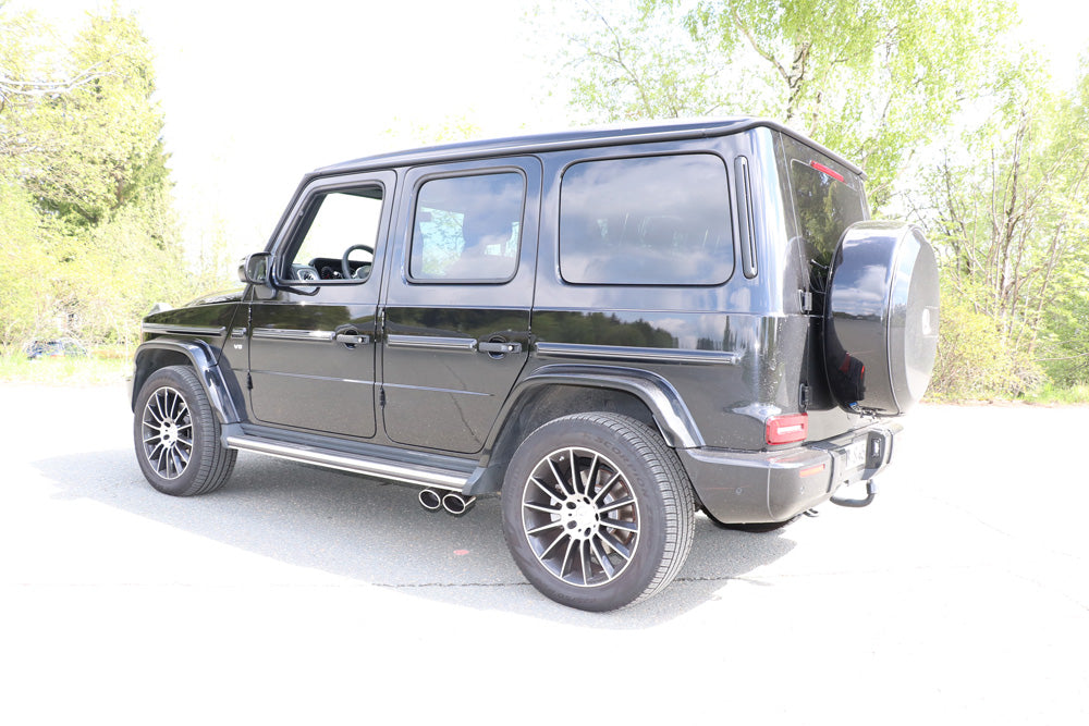 Fox passend für Mercedes G-Klasse G500 310kW - 463 Endrohr zum anstecken - 2x115x85 Typ 38 rechts und links unterm Trittbrett