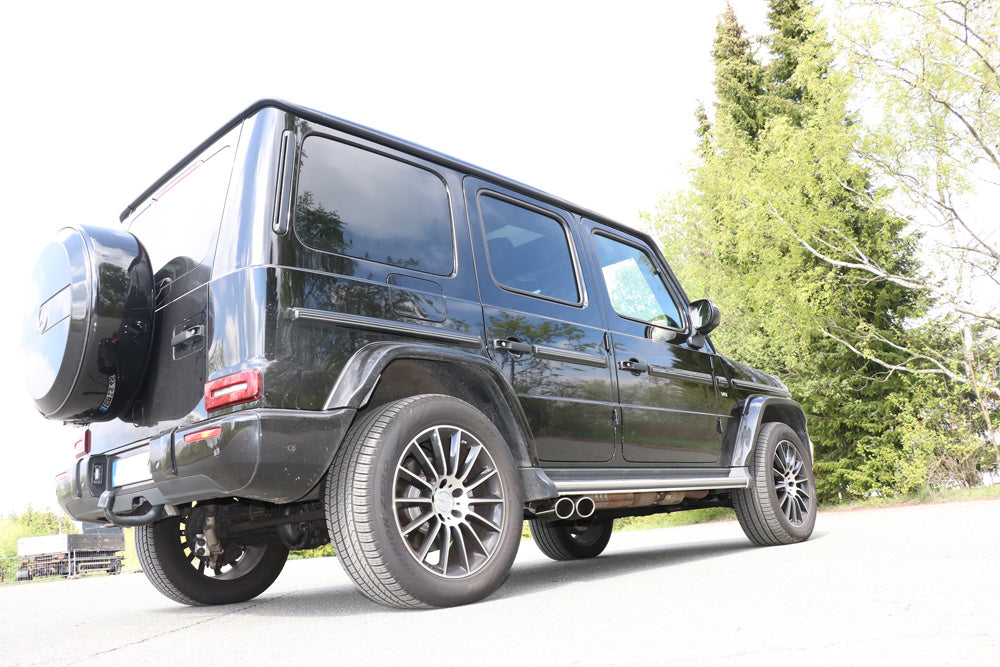 Fox passend fürMercedes G-Klasse G500 310kW - 463 Endrohr zum anstecken - 2x115x85 Typ 38 rechts und links unterm Trittbrett