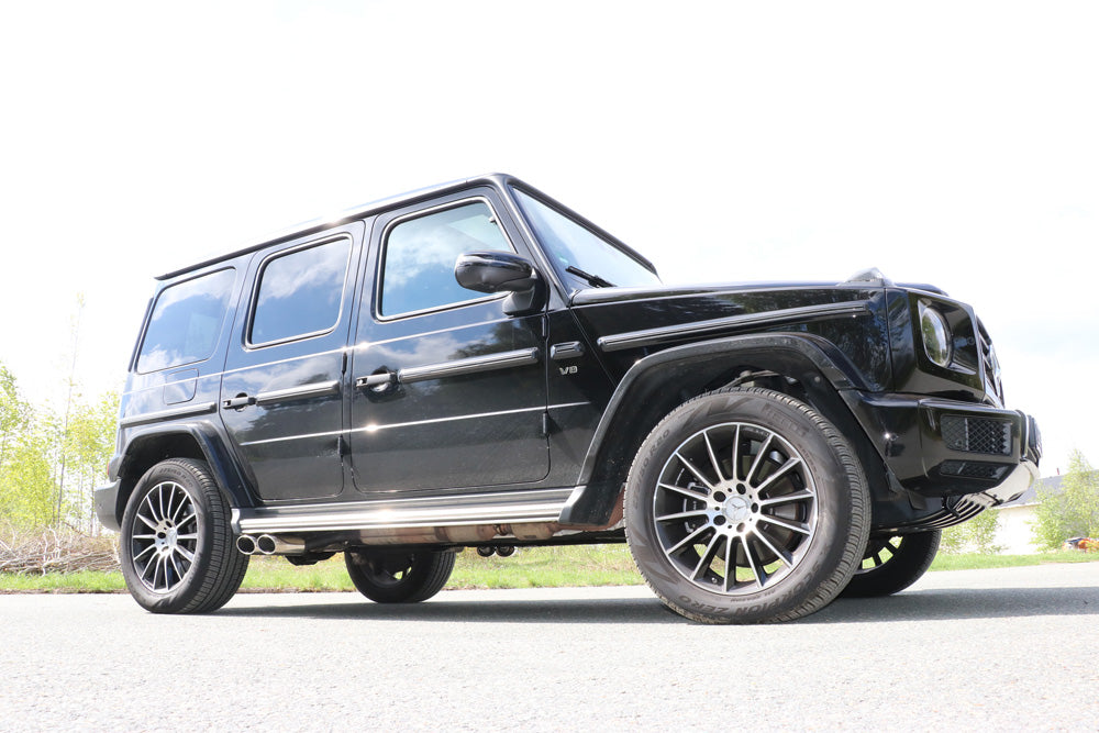 Fox passend fürMercedes G-Klasse G500 310kW - 463 Endrohr zum anstecken - 2x115x85 Typ 38 rechts und links unterm Trittbrett