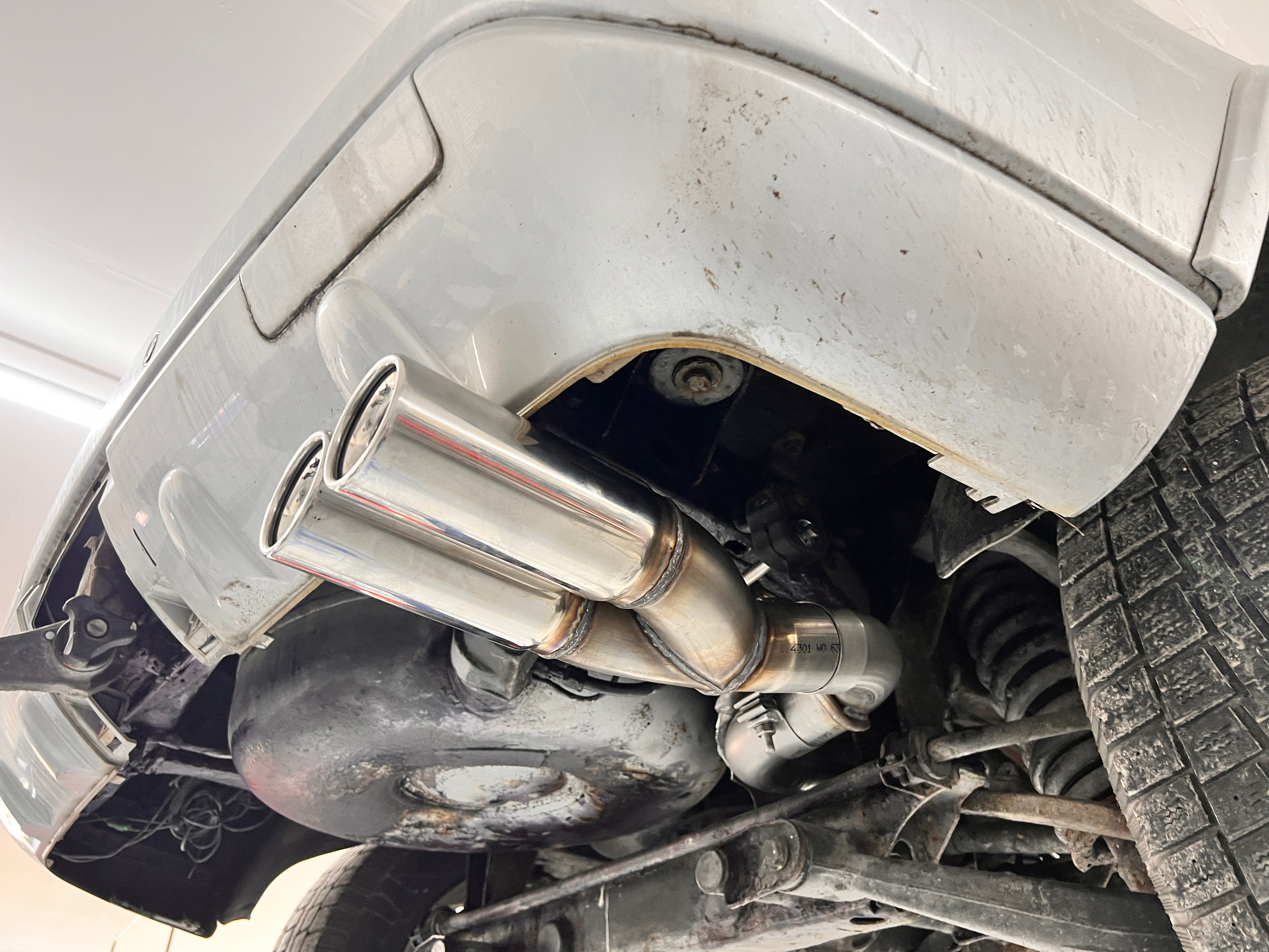 Fox passend für Mercedes M-Klasse Typ W163 - Facelift Endschalldämpfer (Eingang zweiflutig) - 2x80 Typ 13