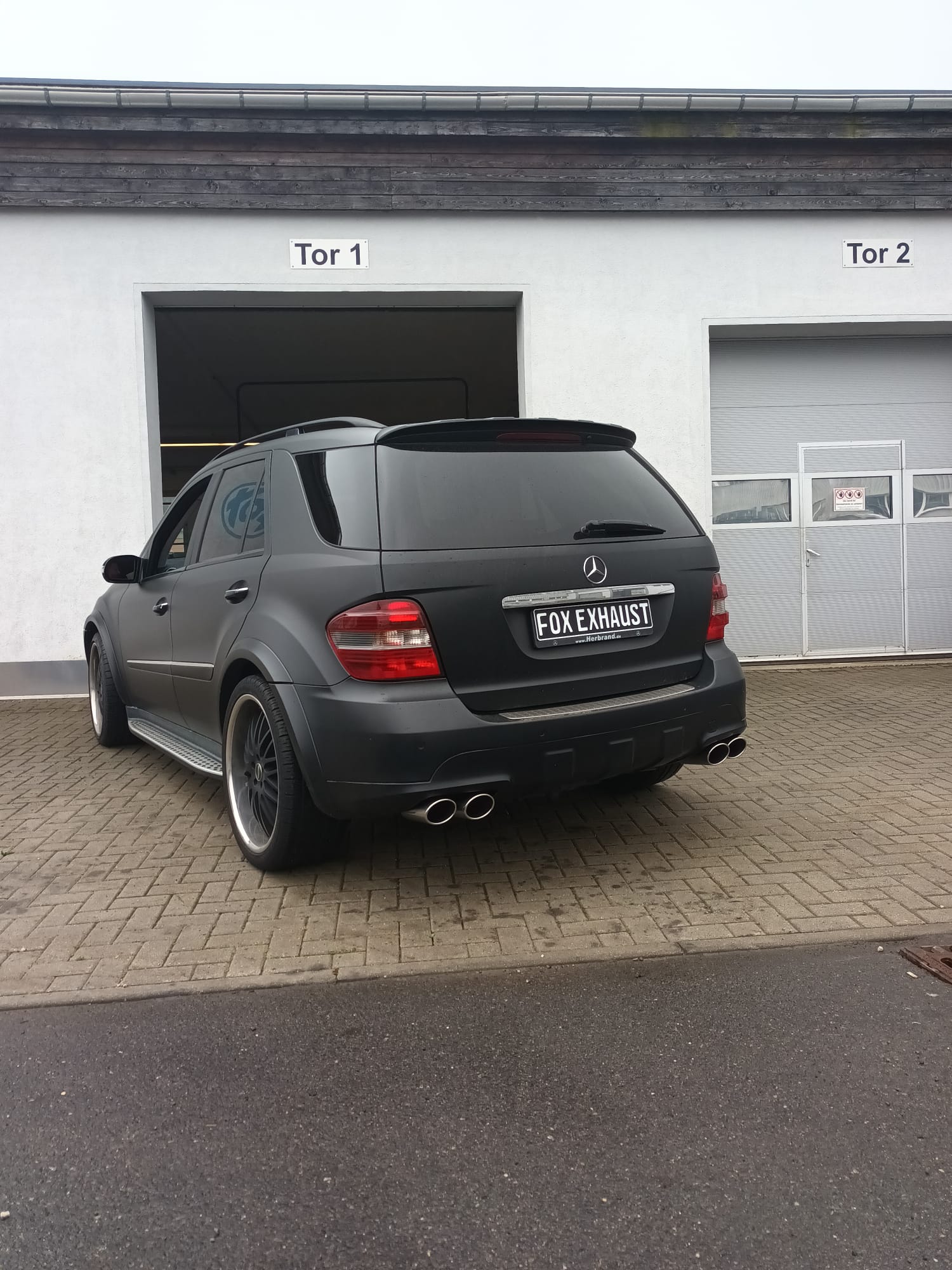 Fox passend fürMercedes M-Klasse Typ W164 Endschalldämpfer rechts/links - 2x115x85 Typ 44 rechts/links