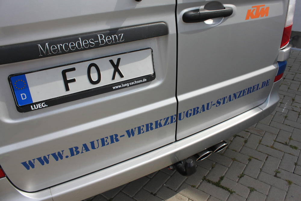 Fox passend für Mercedes Vito/ Viano - W639 - NICHT Kompact/ not kompact Endschalldämpfer - 2x115x85 Typ 32