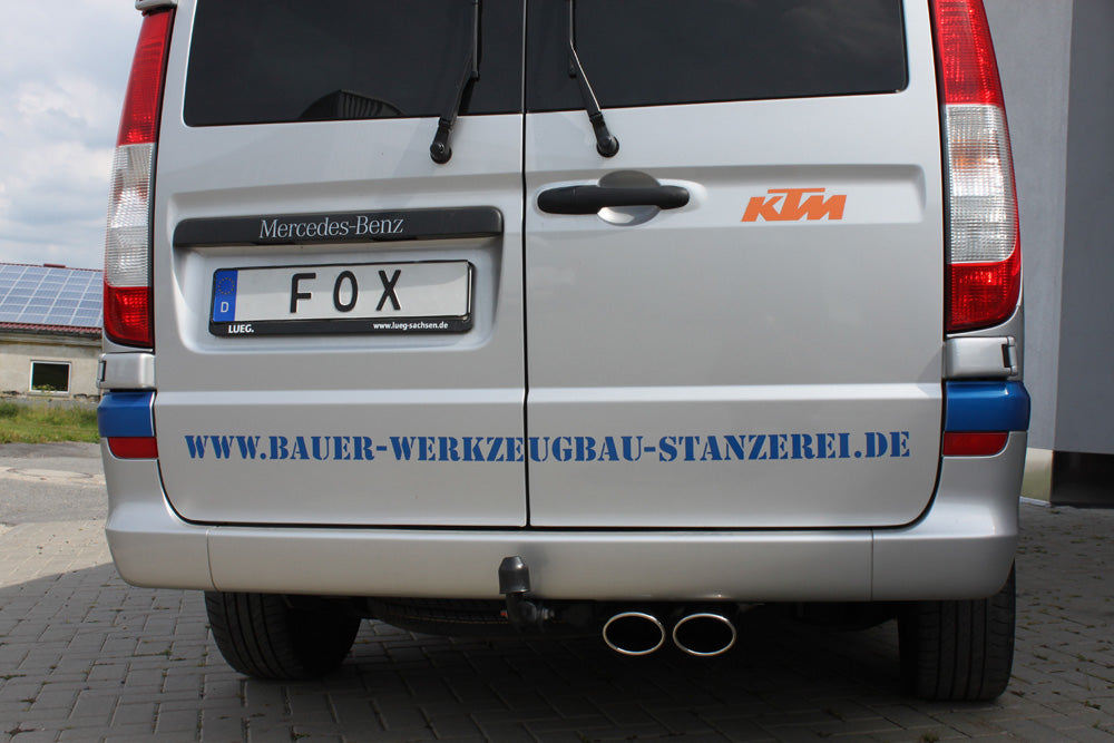 Fox passend fürMercedes Vito/ Viano - W639 - NICHT Kompact/ not kompact Endschalldämpfer - 2x115x85 Typ 32