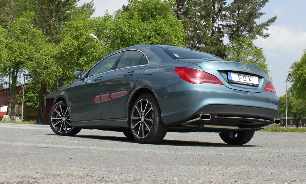 Fox passend fürMercedes CLA - C117/ X117 Frontantrieb Endschalldämpfer quer Ausgang rechts/links - 145x65 Typ 59 rechts/links