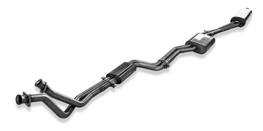 Fox passend fürMercedes W123/S123 - 6 Zylinder Komplettanlage ab Motor, bestehend aus End, Mittel- und Vorschalldämpfer mit Krümmerrohren - 2x55 Typ 26