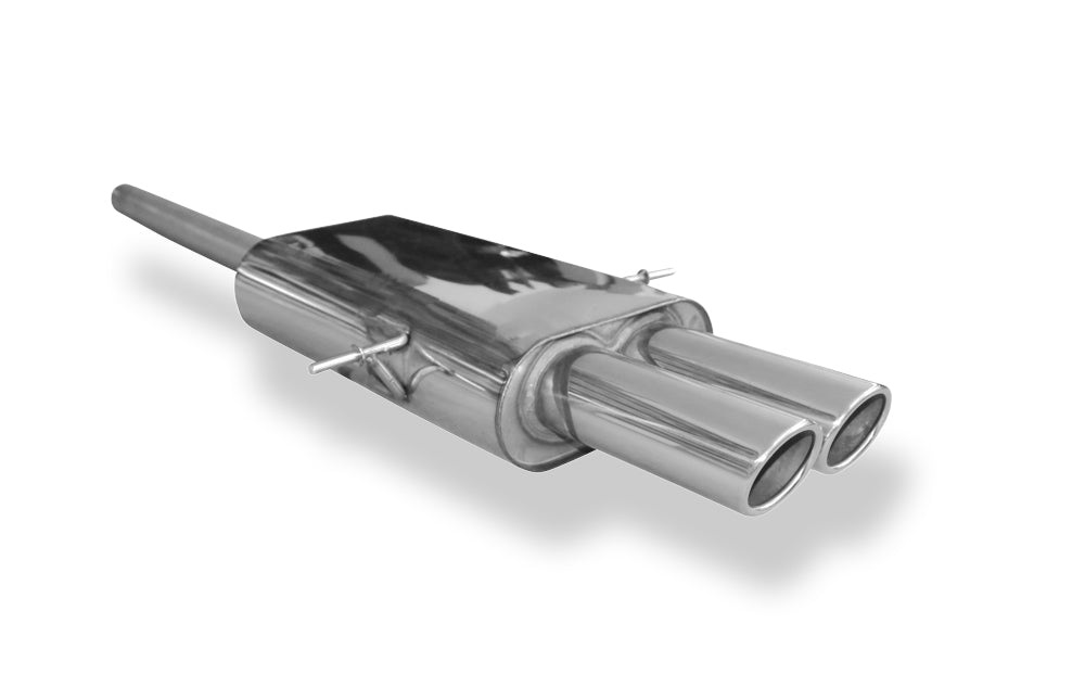 Fox passend fürMini Cooper S R56 Endschalldämpfer Ausgang mittig - 2x88x74 Typ 32