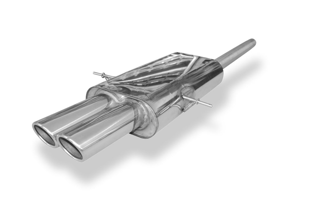 Fox passend fürMini Cooper S R56 Endschalldämpfer Ausgang mittig - 2x88x74 Typ 32