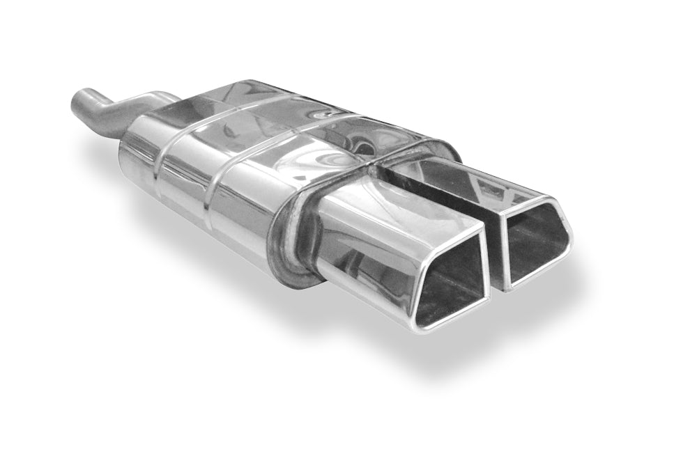Fox passend fürMini Cooper S - F56 & F57 Endschalldämpfer Ausgang mittig - 2x95x78 Typ 68